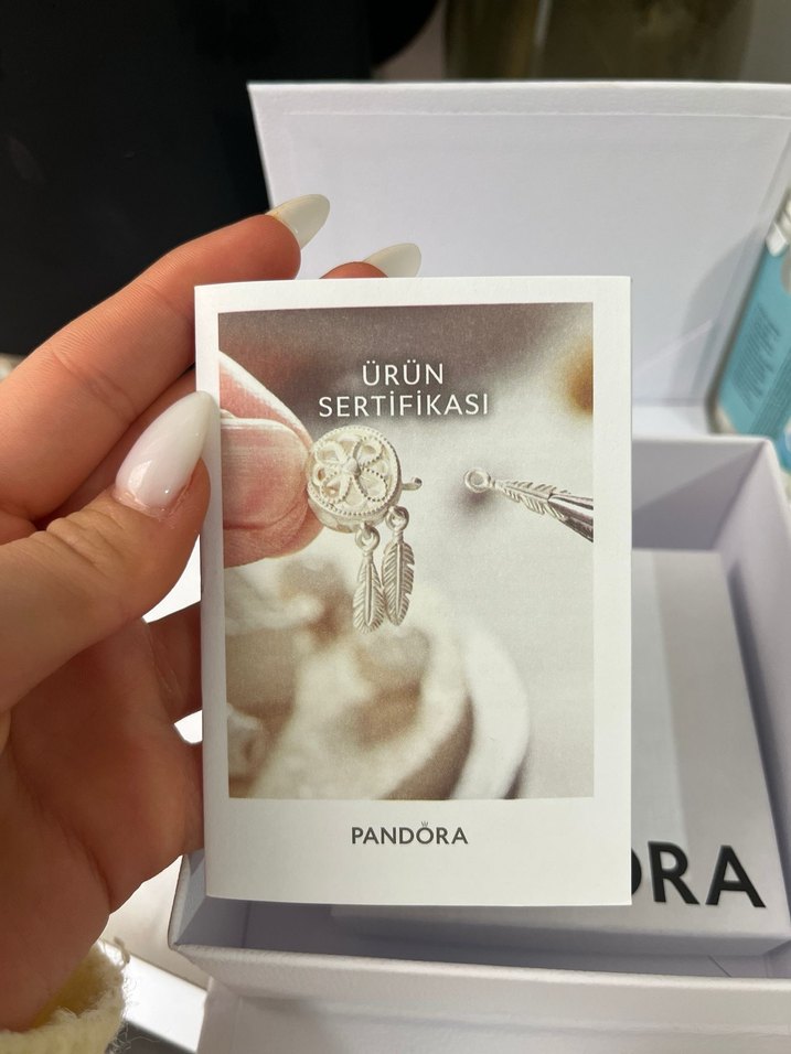Pandora Mini Mavi Boncuklu Kolye - Görsel 2