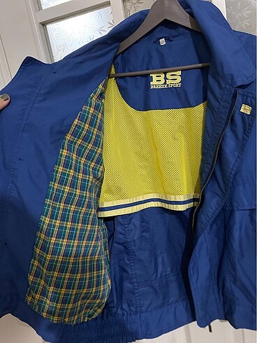 l Beden mavi Renk Vintage bomber ceket