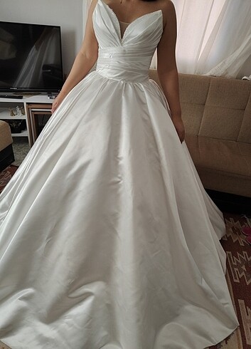 Saten gelinlik - Görsel 6