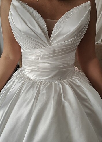 Saten gelinlik - Görsel 7