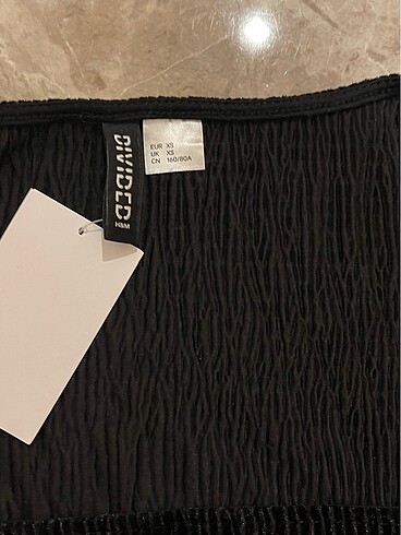 xs Beden siyah Renk H&M prenses kol body XS