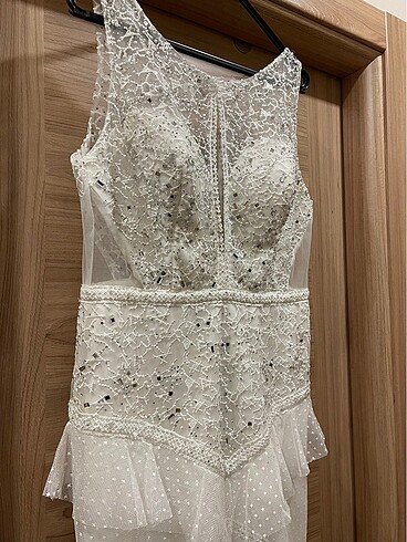 NİKAH GELİNLİK ABİYE 42 beden - Görsel 4