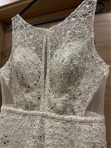 NİKAH GELİNLİK ABİYE 42 beden - Görsel 6