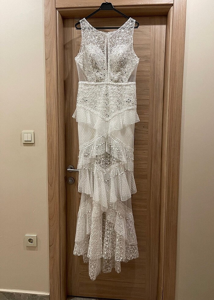 NİKAH GELİNLİK ABİYE 42 beden - Görsel 2