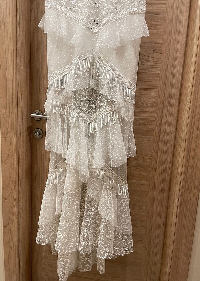 NİKAH GELİNLİK ABİYE 42 beden - Görsel 5