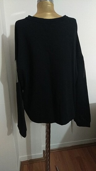 xl Beden siyah Renk zincirli siyah bluz