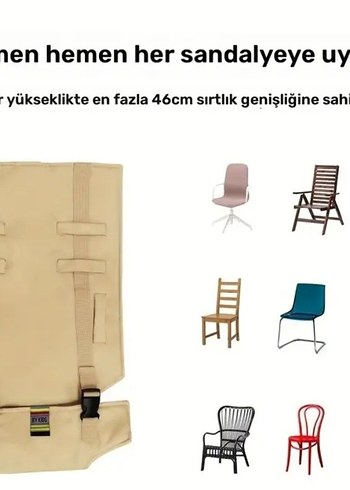 Diğer Açık Kahverengi Bebek Taşıyıcı mama sandalyesi aparatı