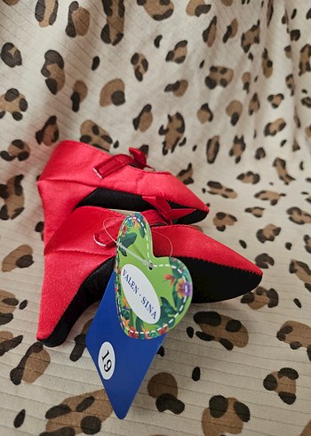 Kız Çocukları için Renkli Kışlık Ev Terliği Topuklu - Görsel 2