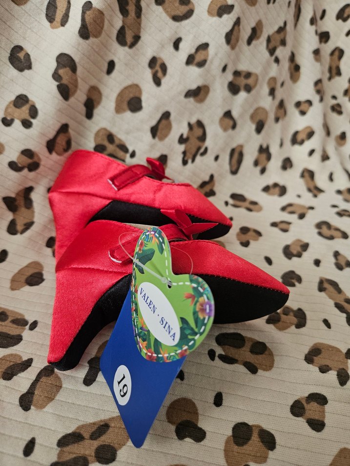 Kız Çocukları için Renkli Kışlık Ev Terliği Topuklu - Görsel 2