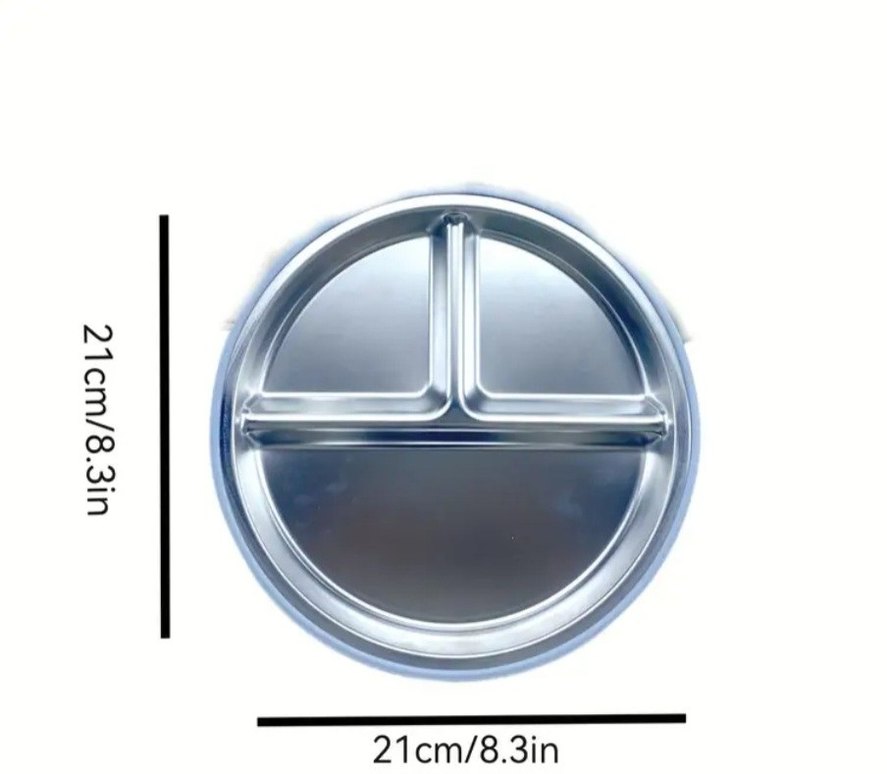 Paslanmaz bebek çocuk tabağı - Görsel 2