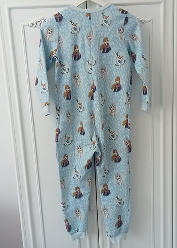 LC Waikiki Kız Çocuk Mavi Baskılı Fermuarlı Pijama