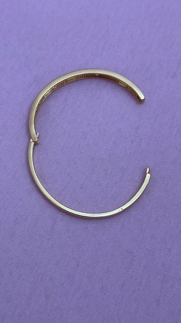 Parlak Altın Renkli Kadın Bileklik çelik - Görsel 4