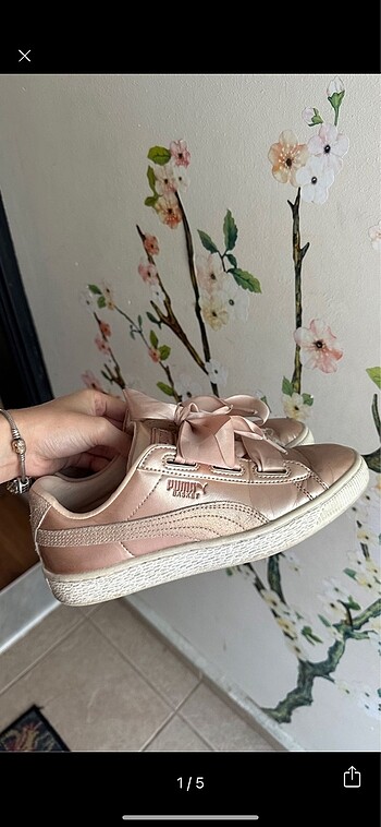 Puma metalik spor ayakkabı