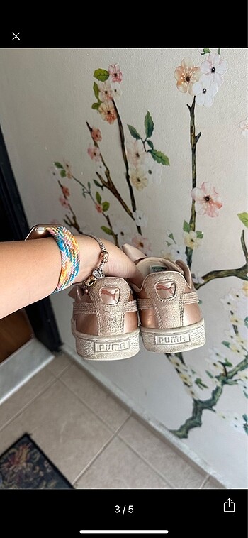 36 Beden Puma metalik spor ayakkabı