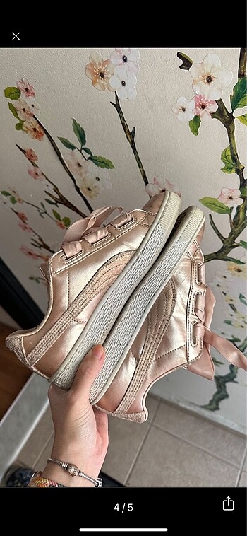 36 Beden pembe Renk Puma metalik spor ayakkabı