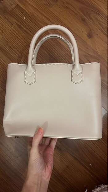 Bej krem renk çanta - Görsel 5