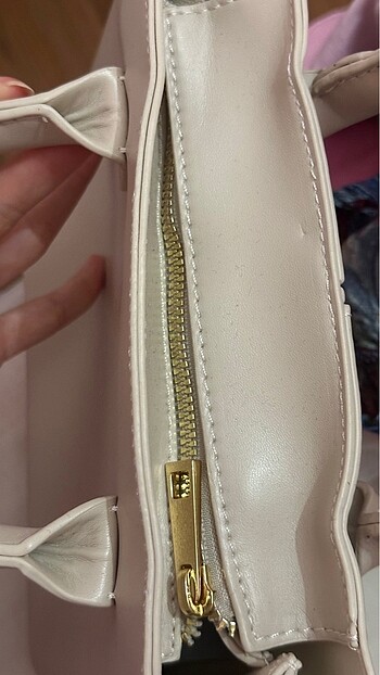 Bej krem renk çanta - Görsel 6