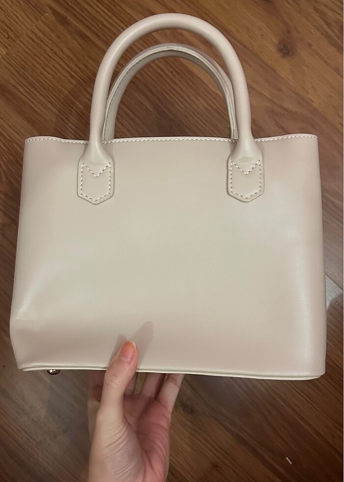 Bej krem renk çanta - Görsel 5