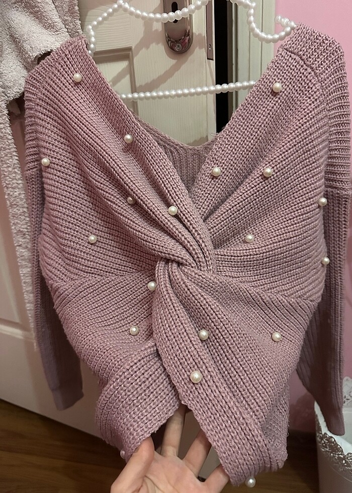 Pembe incili kazak - Görsel 2