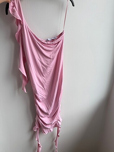 Bershka pembe mini elbise