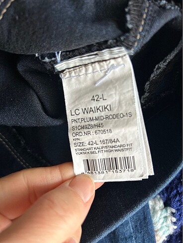 xl Beden lacivert Renk Strech jeans