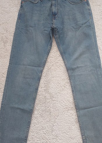 Gri Mavi Erkek Denim Pantolon