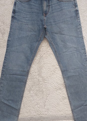 Erkek Mavi Denim straigt Fit Günlük Kot Pantolon