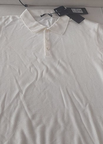 Diğer Erkek Beyaz Kısa Kollu Polo Yaka Tişört