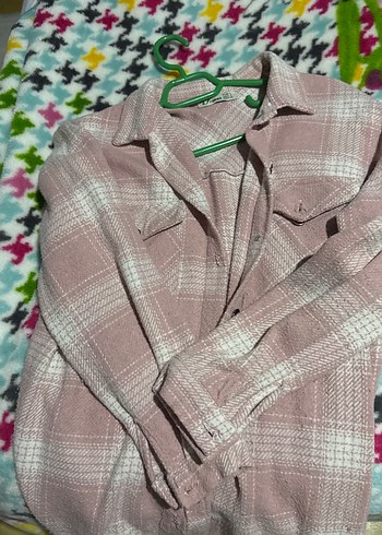 Pembe Düğmeli Regular Fit Kadın Gömlek