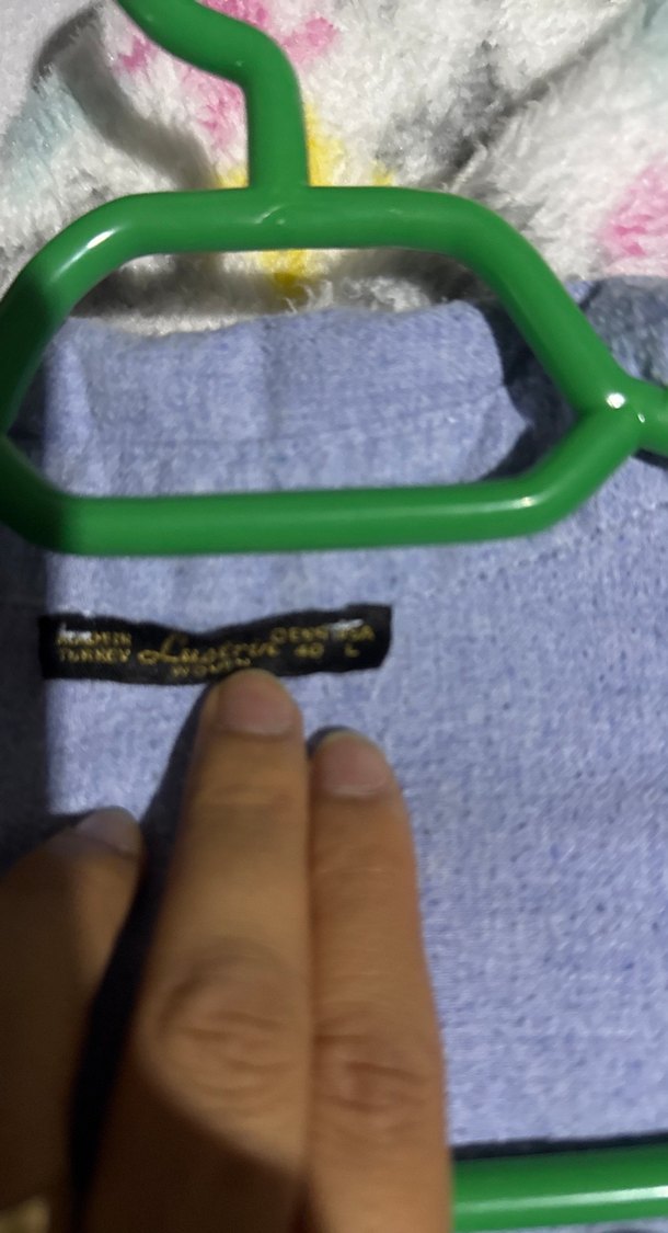 Mavi Kadın Keten Gömlek - Görsel 2