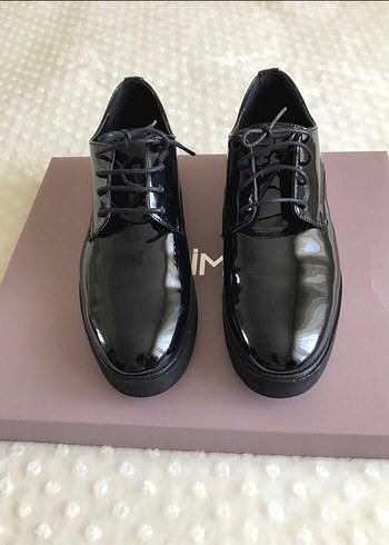 Parlak Siyah Platform Topuklu Gotik Kadın Ayakkabı - Görsel 7