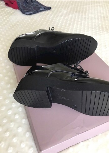 Parlak Siyah Platform Topuklu Gotik Kadın Ayakkabı - Görsel 8