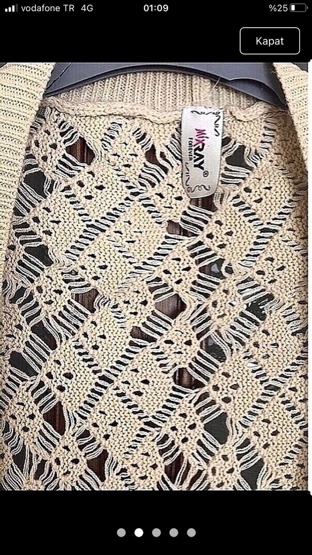 Nakışlı Bohem Kadın Hırka - Görsel 2