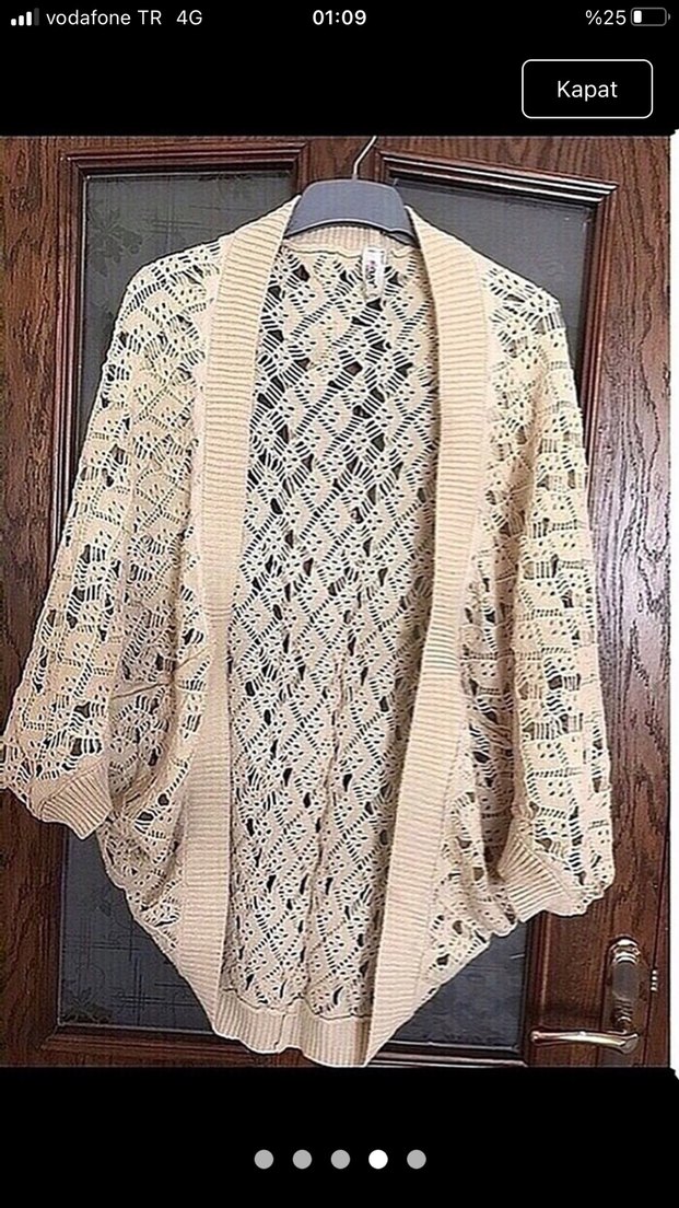 Nakışlı Bohem Kadın Hırka - Görsel 4