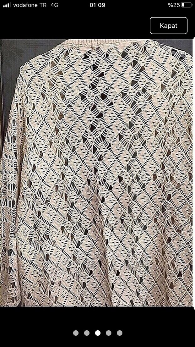 Nakışlı Bohem Kadın Hırka - Görsel 3