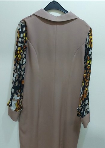 Bej Uzun Kollu Kadın Tunik - Görsel 4