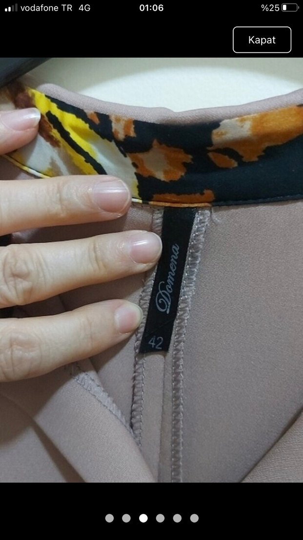 Bej Uzun Kollu Kadın Tunik - Görsel 3