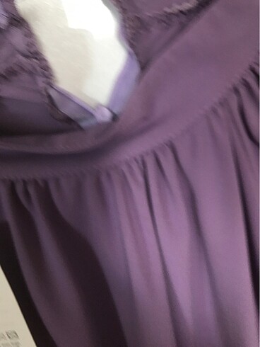 Lila şık bluz yeni etiket abiye - Görsel 9