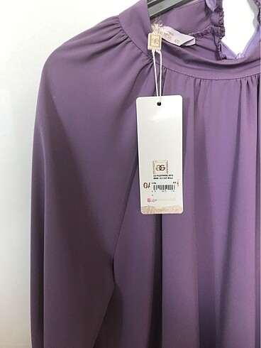 Lila şık bluz yeni etiket abiye - Görsel 10