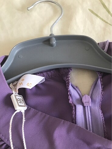 Lila şık bluz yeni etiket abiye - Görsel 13