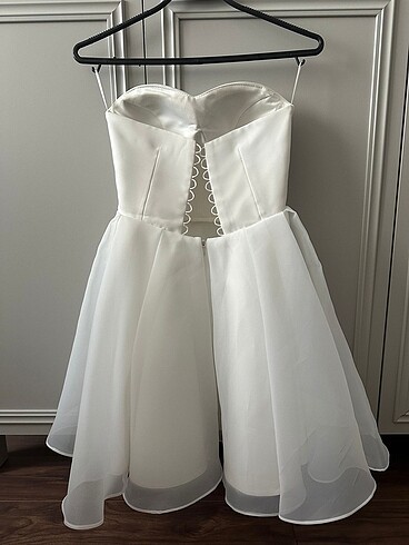 s Beden beyaz Renk Düğün after party elbisesi bridal