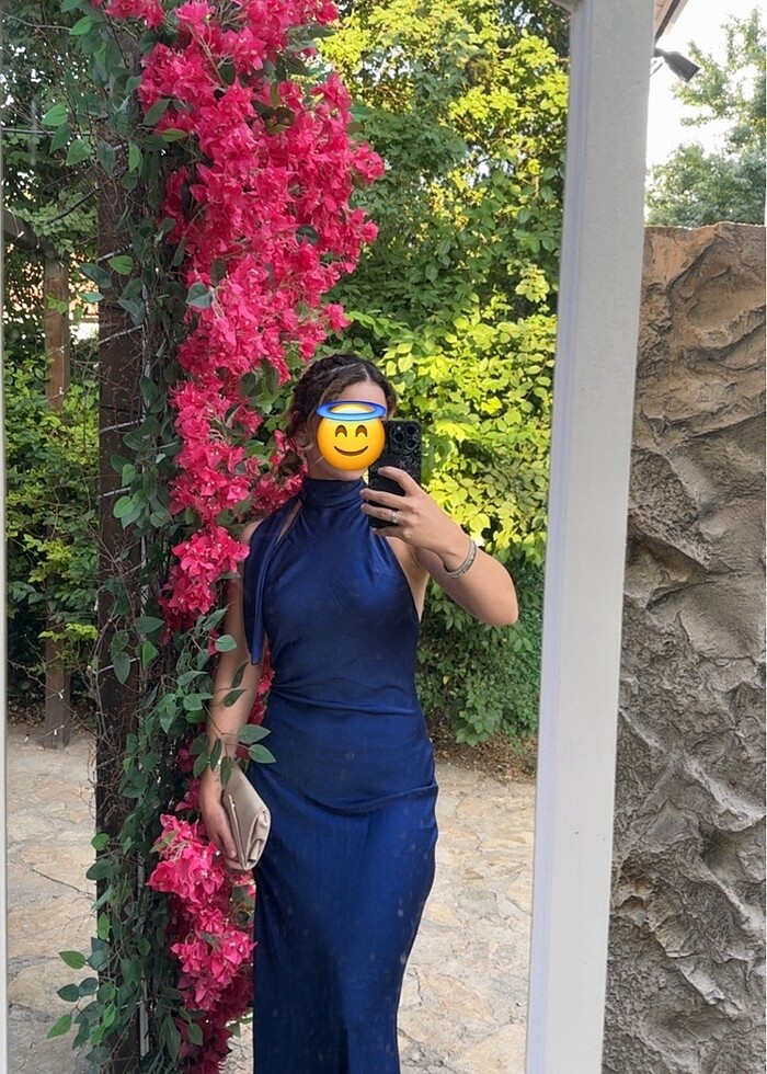 lacivert abiye - Görsel 3