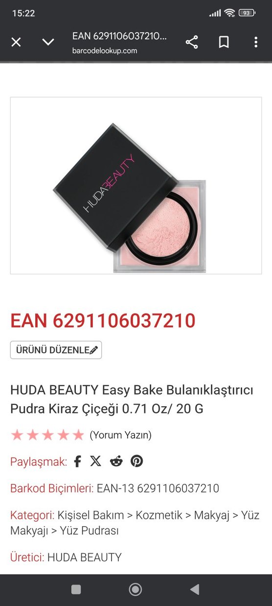 HudaBeauty Cherry blossom cake - Görsel 5