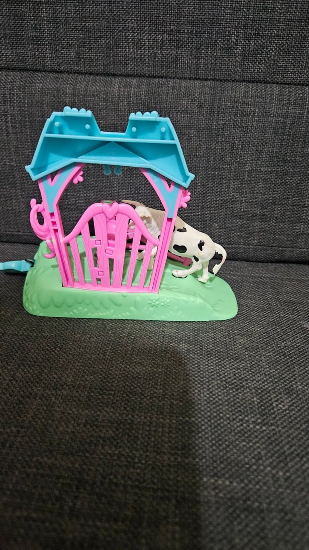 Pastel Pembe Çiftlik Oyuncak Seti - Görsel 3