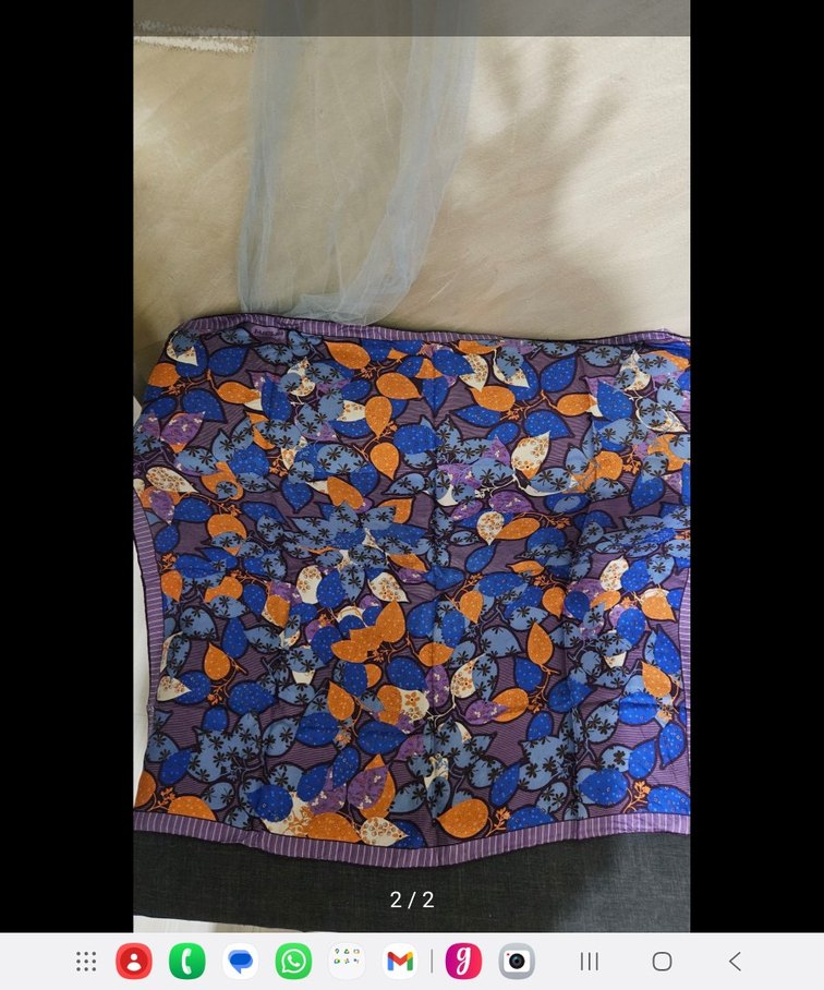 Çok Renkli Desenli eşarp - Görsel 2