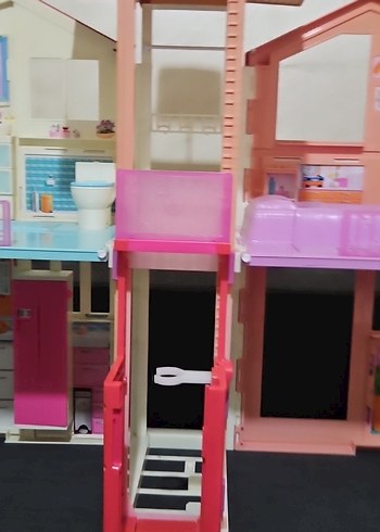 Pastel Pembe barbi bebek evi - Görsel 8