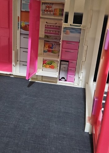 Pastel Pembe barbi bebek evi - Görsel 11