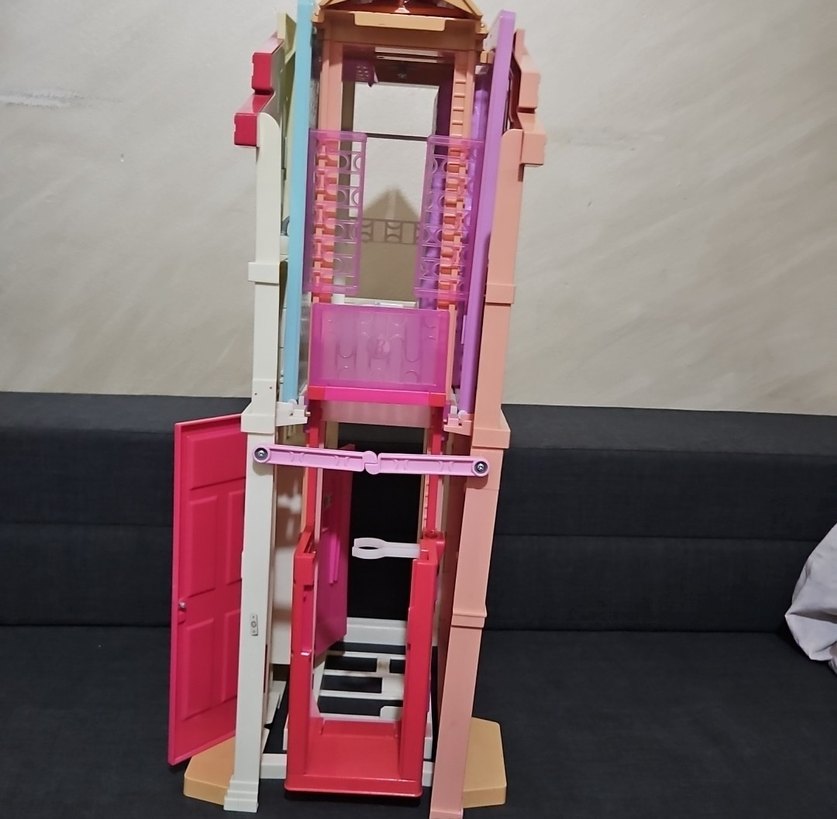 Pastel Pembe barbi bebek evi - Görsel 2