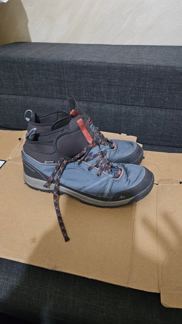 Mavi Gri Outdoor Erkek Ayakkabı Velcro - Görsel 2