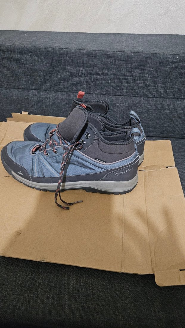 Mavi Gri Outdoor Erkek Ayakkabı Velcro - Görsel 4